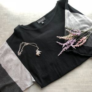 Black Short Sleeve Sweater